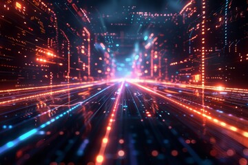 Hologram interface futuristic technology virtual on screen