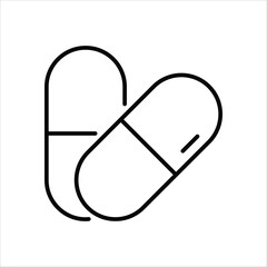 Capsule vector icon