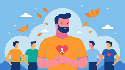 A fundraising event to raise awareness and funds for mens mental health support specifically focused on body image and its impact on mental health.. Vector illustration