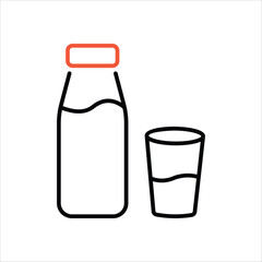 Milk vector icon