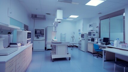 Laboratory medical room generateed by AI