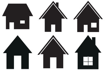 set of house icons. House icon set. Home and Hotel icons. Vector illustration.