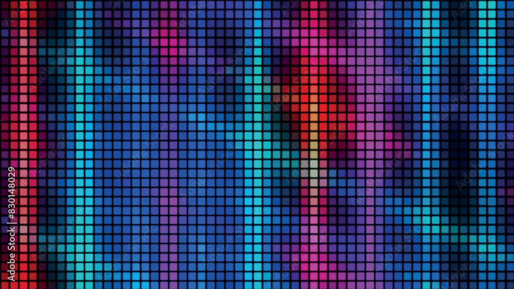 Fototapete abstract background from multi-colored squares. abstract gradient background. pixel background for w
