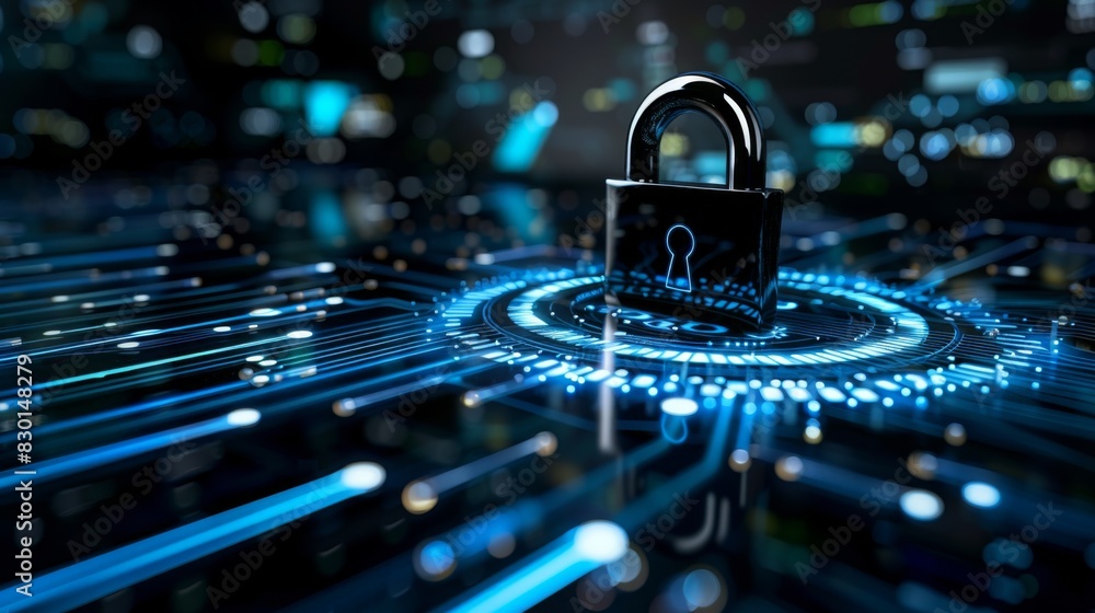 Poster cyber security revolves around safeguarding data and ensuring information privacy in the digital rea