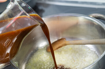 Sauce Bratensauce Demi Glace Braune Sauce Dunkle Sauce 