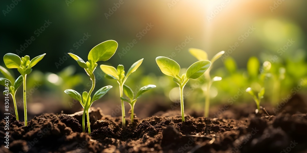 Poster emerging new sprouts in fertile soil: a showcase of sustainable agriculture practices and efficient 