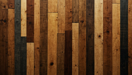 Geometric Shapes with Natural Wood Textures Background. Modern abstract background geometric shapes with the organic textures of wood in a rich, earthy color palette.