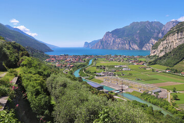 BEAUTIFUL PANORAMA OF LAKE GARDA FROM THE NORTH