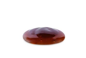 Teriyaki sauce on a white isolated background