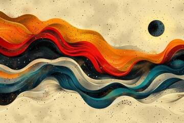 abstract background in colors and patterns for National Indigenous Peoples Day Canada