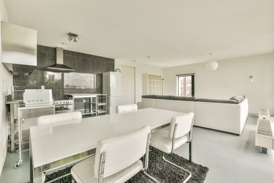 Modern kitchen and living area in Bos en Lommerweg 276