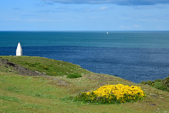 Blue Sea Colours and Pembrokeshire Coast Clifftop , Wales