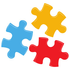 Puzzle Colorful Pieces Autism Symbol Art