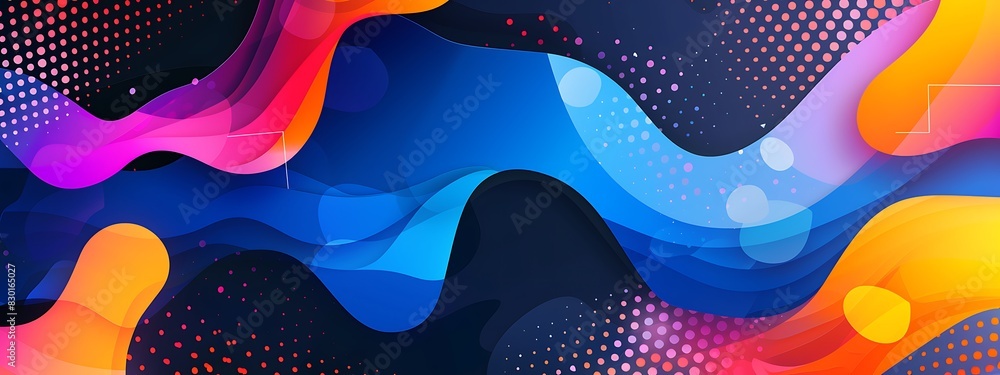 Wall mural abstract blue modern background