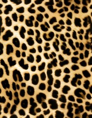 Fototapeta premium leopard texture, animal skin, real hair