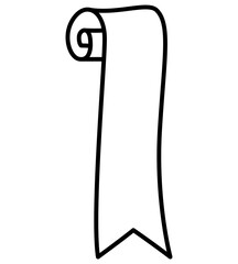 White Ribbons Design Element