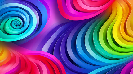 Obraz premium Abstract Image, Spirals and Vortices, Pattern Style Texture, Wallpaper, Background, Cell Phone and Smartphone Cover, Computer Screen, Cell Phone and Smartphone Screen, 16:9 Format - PNG