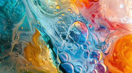 Fusion of Art and Science: Abstract artwork inspired by scientific principles, blurring the boundaries between artistic expression and empirical inquiry.