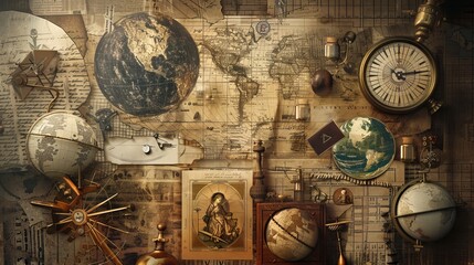 History of Science: A montage depicting key moments and figures in the history of science, from ancient discoveries to modern breakthroughs.