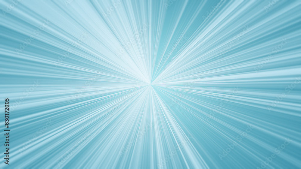 Poster light blue starburst effect or light trails moving to infinity. abstract high resolution full frame 