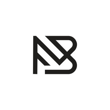 monogram combination of letters FMB logo design, minimalist logo design, brand logo