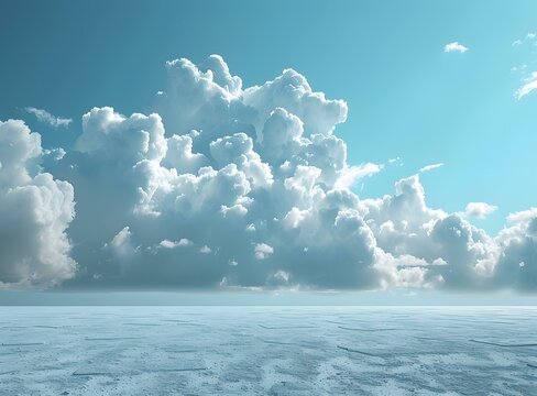 Dramatic clouds rolling over a vast plain