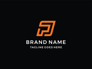 Obraz premium Premium letter P symbol, initials P logo icon vector illustration 