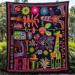 Guna Yala Heritage Unveiled Vibrant Panama Mola Tapestry 