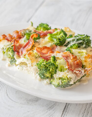 Creamy broccoli and bacon