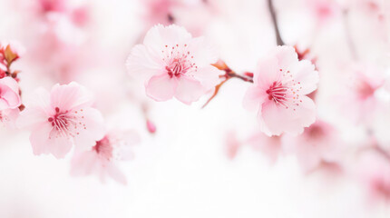 Naklejka premium pink cherry blossom in spring
