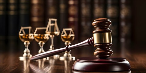 The Legal Hammer: Safeguarding Businesses Through Court Rulings on Data Privacy, Cybersecurity Laws, and Compliance. Concept Data Privacy, Cybersecurity Laws, Compliance, Legal Rulings