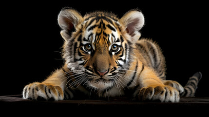 Bengal tiger cub national graphics design 