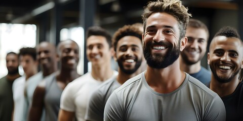 Men participating in a charity fitness event to raise funds for a cause. Concept Fitness Event, Charity Fundraiser, Men's Health, Community Support, Philanthropy