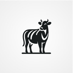 vector icon cow logo design