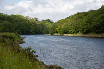Belle vue sur la vallée du Léguer en Bretagne - France