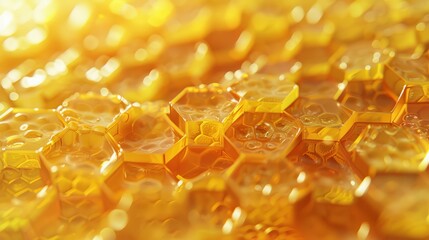 Loopable Honeycomb 3D Animated Backgrounds