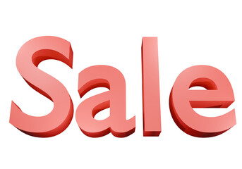 red sale 3D PNG