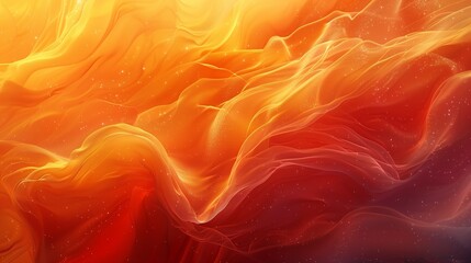 Fiery and watery waves flowing seamlessly in an abstract background in