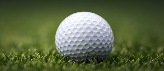  A golf ball close up background