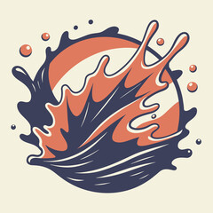 Water Splash Illustarion