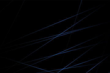 Abstract black with blue lines, triangles background modern design. Vector illustration EPS 10.