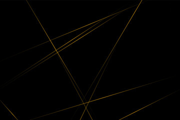 Fototapeta premium Abstract black with gold lines, triangles background modern design. Vector illustration EPS 10.