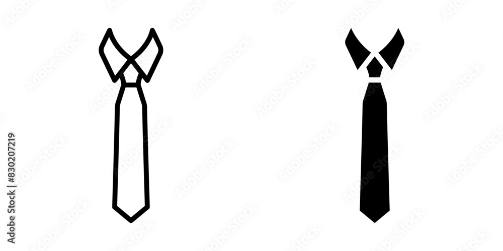 Poster tie icon set. for mobile concept and web design. vector illustration