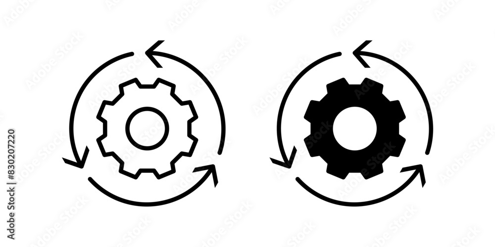 Poster workflow icon set. for mobile concept and web design. vector illustration
