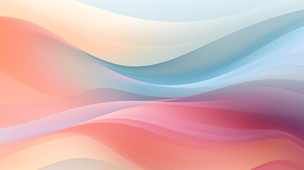 Obraz premium Abstract Image, Smooth Gradient Lines and Pastel Colors, Pattern Style Texture, Wallpaper, Background, Cell Phone and Smartphone Cover, Computer Screen, Cell Phone and Smartphone Screen, 16:9 Format -