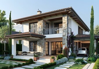 A modern style villa