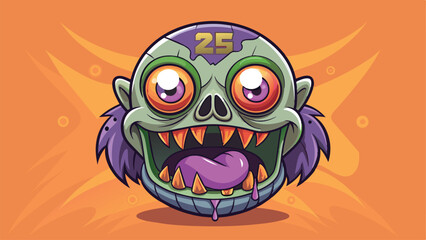 zombi emoji background, vector