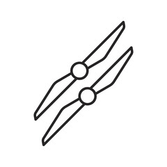 Drone line icon. Included the icons as drone, remote, controller, radar, map, signal and more line icon