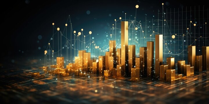 Business statistics, numbers and reports. Sales, profit, cost, capital etc. Data analysis, data science concept