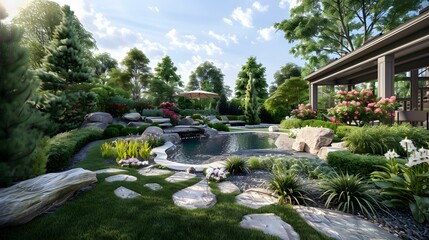 Obraz premium Japanese Garden Design